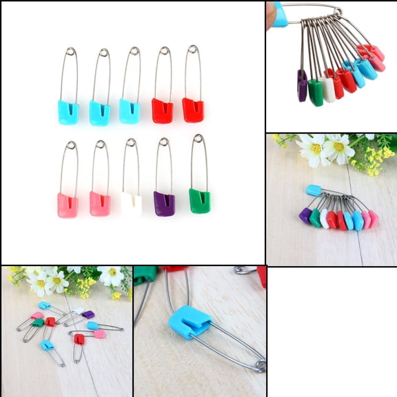 Durable Stainless Steel  Pins  for Baby Clothes  Diapers, Secure Locking