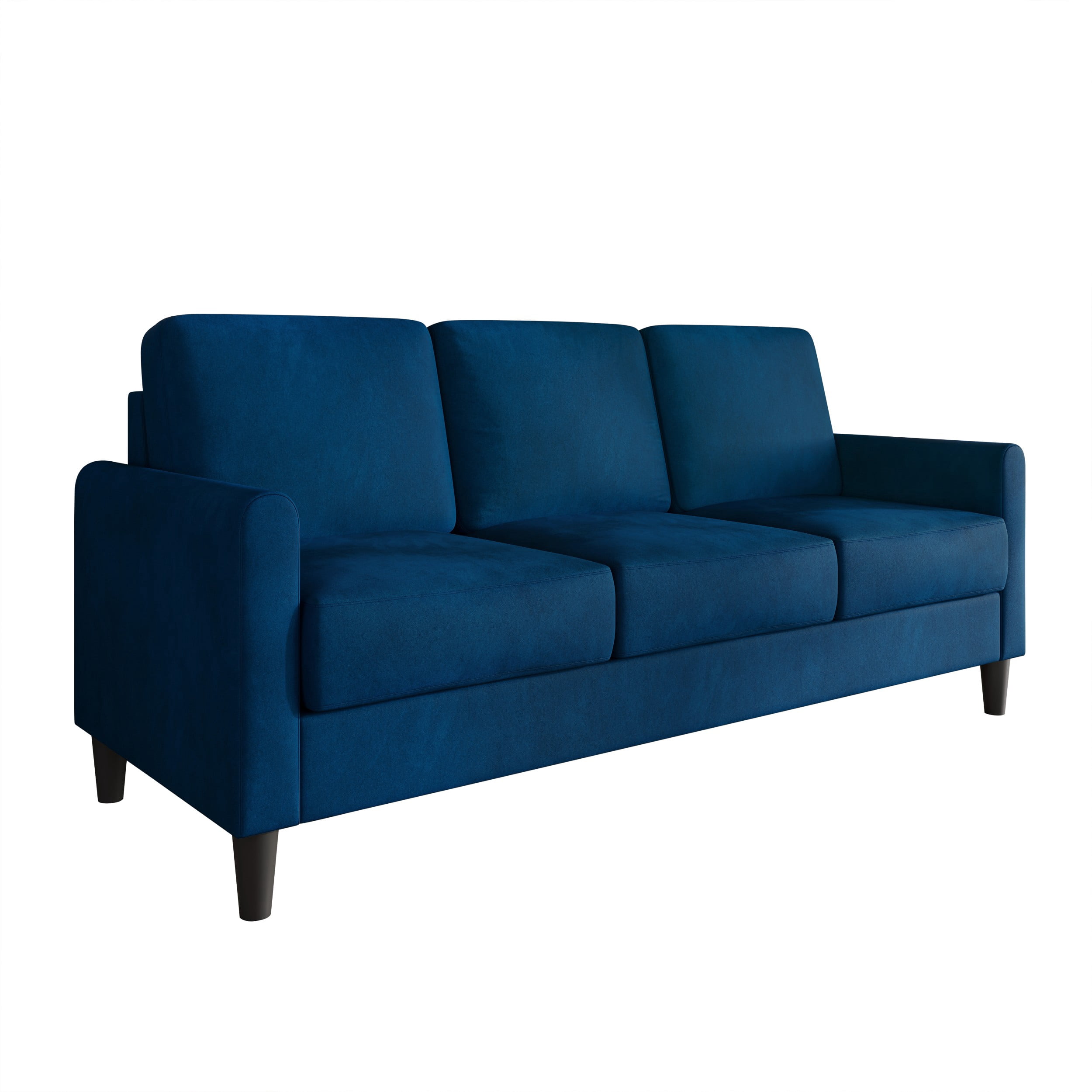 Home Design Goliad 2-Piece Velvet Living Room Set with Loveseat and Sofa, Pocket Spring Design, Soft Cushions, Clean Lines Design, Blue