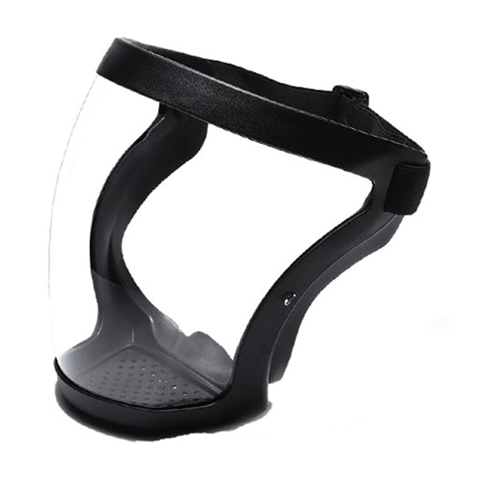 LYINGF Anti Fog Mask,Adult Clear Face Shield,Plastic Face Mask ,Full Face Shield for Yard Work & Woodworking,Wide View Clear Visor with Anti-Fog Coating,Breathable Bottom Design,Adjustable Headband