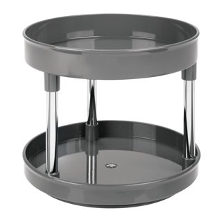 2 Tier lazy susan turntable 360-degree lazy susan organizer use for a ...