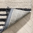 thumbnail image 6 of Well Woven Maya Adriel Solid Border Pattern Ivory 2'7" x 9'10" Runner Textured Pile Area Rug, 6 of 7