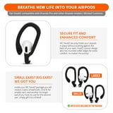 WC HookZ Compatibel met Airpods 4 - Verstelbare, op maat gemaakte over-ear-haken van Wicked Cushions | Flexibele kern voor individuele pasvorm, patent aangevraagd | 90's Black