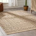 thumbnail image 4 of Well Woven Anze Natural Jute Indoor/Outdoor Tribal Pattern Area Rug 5x7 (5'3" x 7'3"), 4 of 10