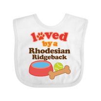 Inktastic Rhodesian Ridgeback Loved by a (Dog Breed) Boys or Girls Baby Bib