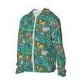 thumbnail image 2 of Gaeub Jungle Animals Men's and Women's UPF 50+ Long-Sleeved Sun Protection Clothing, Fishing Shirt Long Sleeve Zip - Large, 2 of 9