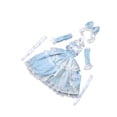 thumbnail image 4 of 1/3 muñeca princesa vestida de ropa de muñeca moda para un regalo de cumpleaños para niños, accesorios de fotos educativos vestidos de vestuario, claro, 4 of 8