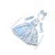 thumbnail image 4 of Vestido de princesa para muñeca BJD 1/3, traje de moda para niños, regalo de cumpleaños, disfraz de cosplay Azul claro, 4 of 9