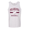 thumbnail image 2 of Wild Bobby City of Philadelphia Baseball Fantasy Fan Sports Men's Tank Top, White, Medium, 2 of 6