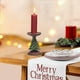 thumbnail image 1 of Candelabro de árbol de Navidad con base de madera, decoración europea de resina, centro de mesa creativo, soporte de vela artesanal ecológico, adorno festivo para el hogar., 1 of 5