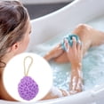 thumbnail image 2 of Esponja de baño de loofah con panal de 1 pieza para el baño en morado, 2 of 6