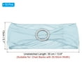 thumbnail image 2 of Uxcell 14"x5" Stretch Chair Sashes Bows Chair Bands Sashes with Buckle Slider Sky Blue 10 Pack, 2 of 5