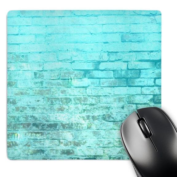 3dRose, Aqua Bricks Art Abstract, MousePad
