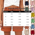 thumbnail image 3 of Women's Rolled Hem Linen Bermuda Shorts Elastic High Waist Drawstring Casual Loose Fit Summer Comfy Shorts Holiday Short Pants, 3 of 4