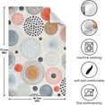 thumbnail image 2 of Coolnut Kitchen Dish & Tea Towel Doodle Cirle Reusable Cloths for Cooking and Drying Dishes for Home Kitchen Cleaning, 28x18in-1PC, 2 of 6