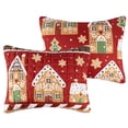 thumbnail image 3 of Greenland Home Fashions Gingerbread Lane Reversible Pillow Sham, Holiday, Standard, 3 of 6