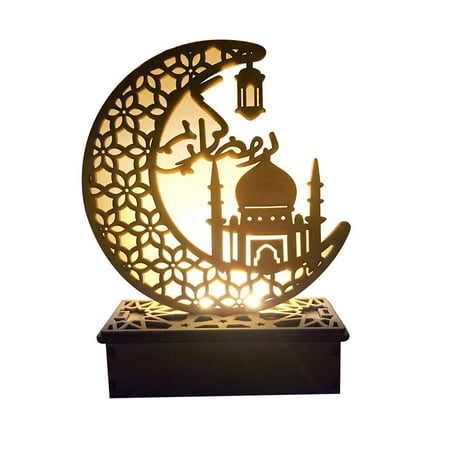 

TAMUMU No Battery DIY Decorations Moon LED Ramadan Eid Night Light
