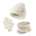 thumbnail image 2 of Toddler Girl Winter Hat and Gloves Set Kids Beanie Hat and Gloves Set for Boys Girls, Knit Hat Winter Gloves Warm Unisex Cold Weather Cap Stretchy Gloves, 2 of 3
