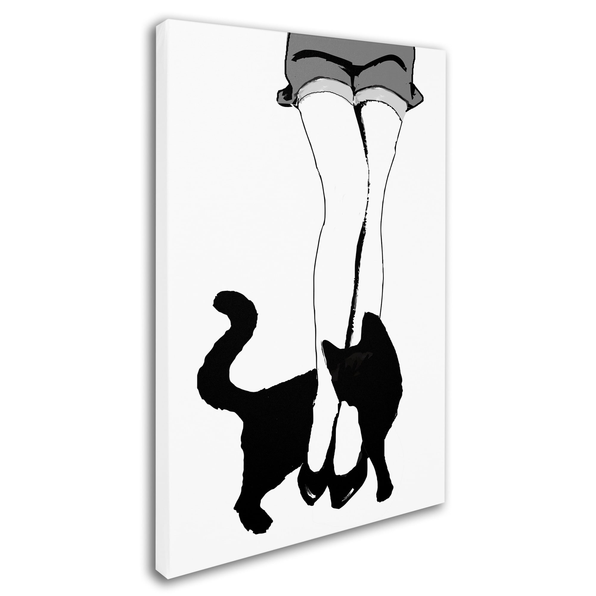 "Black Cat" Canvas Art by Color Bakery