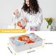 thumbnail image 5 of Cupid Portable PU Leather Jewelry Box Organizer with Removable Compartment, Necklace Holder, Bracelet Holder, 5 of 6