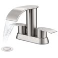 thumbnail image 1 of Grifo para lavabo Ultimate Unicorn Waterfall, níquel cepillado, 1 of 9