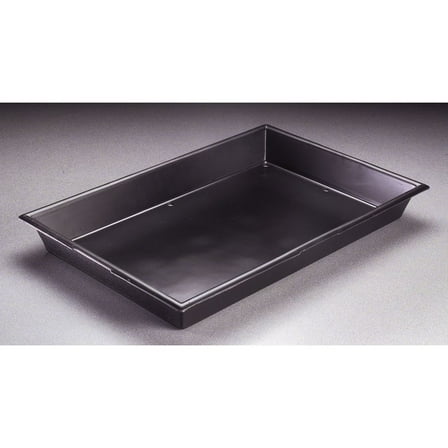 HUBERT Product Tray with Drain Holes Black Plastic - 18" L x 12" W x 2" H