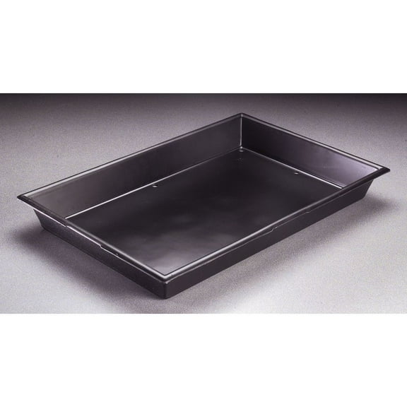 HUBERT Product Tray with Drain Holes Black Plastic - 18" L x 12" W x 2" H