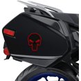 thumbnail image 3 of 2 x PVC Stickers Skull Punisher Black Red Decal B 19, 3 of 5