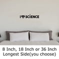 thumbnail image 2 of I Heart Science Love Experiment Vial Tests Atomic Orbital Wall Decals for Walls Peel and Stick wall art murals Black Large 36 Inch, 2 of 2