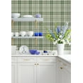 thumbnail image 3 of Advantage Sala Green Plaid Wallpaper, 3 of 4