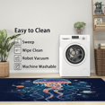thumbnail image 3 of 4x5 Rug, Jellyfish Rug Washable Non Slip Soft for Living Room Bedroom, Galaxy Planet Area Rug, Ocean Animal Carpet, Jellyfish Home Decor & Gifts, 3 of 7