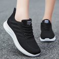 thumbnail image 2 of Women Lightweight Walking Sneakers Breathable Knit Lace Up Casual Athletic Shoes, 2 of 11