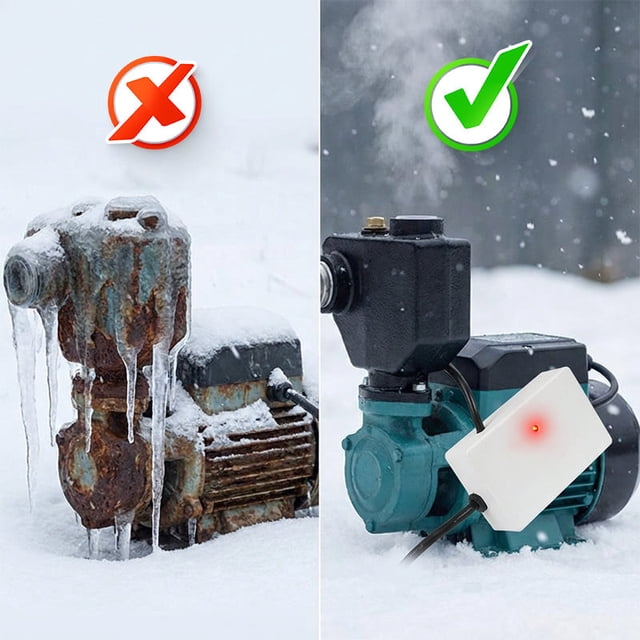 JASKFLY Automatic Water Pump Reduce Freezes Device – Magnetic Antifreeze Water Pump for Applications Operating Temperature 30-40°C