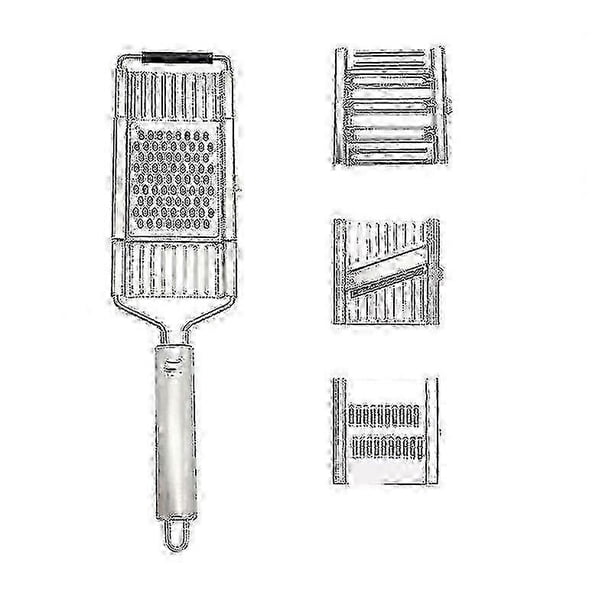 3 Extra Inserts Gigant 4-fold Grater With Saving Device Residue Holder, Parmesan Grater