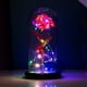 thumbnail image 2 of Xihbxyly Rosa de Cristal Romántica, Decoración con Luz Led, Elegante Base de Madera, Vidrio de Borosilicato Alto, Hermosa Luz de Noche, Perfecta para San Valentín, Día de La Madre, Aniversarios, Tama, 2 of 3