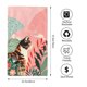 thumbnail image 2 of Fotbe Colorful Cat With Flowers Toalla Premium con Patrón, Toalla de Microfibra de Secado Rápido, Ligera y Altamente Absorbente (27.5x16in), Ideal para Uso Diario, 2 of 6