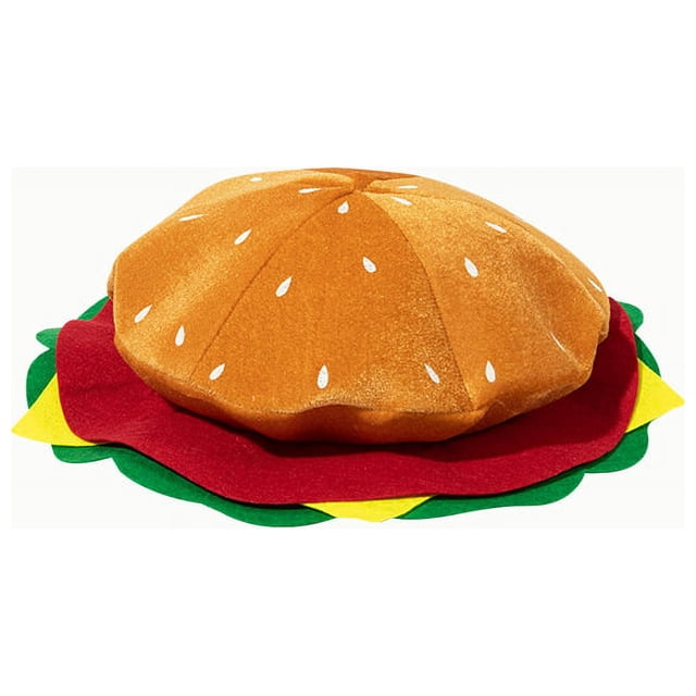 Sombrero divertido de Halloween, sombrero de comida, Pizza, hamburguesa, para Festival, disfraz de Halloween, accesorio, sombrero tonto loco para adultos ER