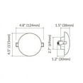 thumbnail image 5 of 12V LED Recessed Ceiling Light Warm White 3500K 4.5inch for RV Boat Pack of 6, 5 of 5