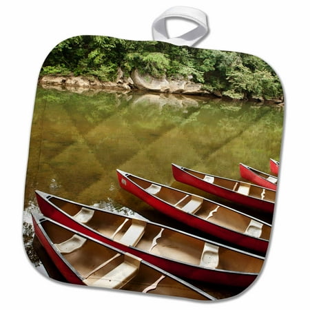 Belize Holder (3dRose Canoeing, Macal River, Belize - SA02 MWT0013 - Michele Benoy Westmorland - Pot Holder, 8 by)