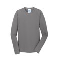 thumbnail image 5 of Port & Company Long Sleeve Performance Blend Tee-XL (Medium Grey), 5 of 6