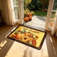 thumbnail image 6 of Hovilon 16x24 Inch Fall Pumpkin Thanksgiving Doormat, Yellow Polyester Welcome Mat, Non-Slip Washable Autumn Harvest Door Rug for Front Porch Entryway Kitchen, Indoor Outdoor Farmhouse Home Decor, 6 of 6