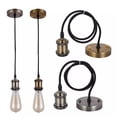thumbnail image 2 of Lampara Solitario de Canope y Socket Color Negro de Cobre para foco E27 90-260V iluminacion Vintage Lampara Vintage, 2 of 3