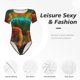 thumbnail image 4 of Balery Chameleon Body de cuello redondo de manga corta para mujer Tops de manga corta Tops básicos-XX-Large, 4 of 7