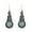 Blue, variant on NUZYZ 1Set Women's Turquoise Pendant Rhinestone Earrings Necklace Jewelry Set