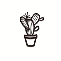 1pc Cereus Metal Cactus Wall Art, Cactus Metal Wall Art, Metal Wall Decor, Metal Wall Sculpture, Modern Wall Decor