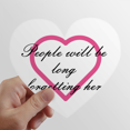 thumbnail image 1 of Commemorate Forgetting English Feelings Heart Vinyl Sticker Bicycle Bottle Decal, 1 of 3