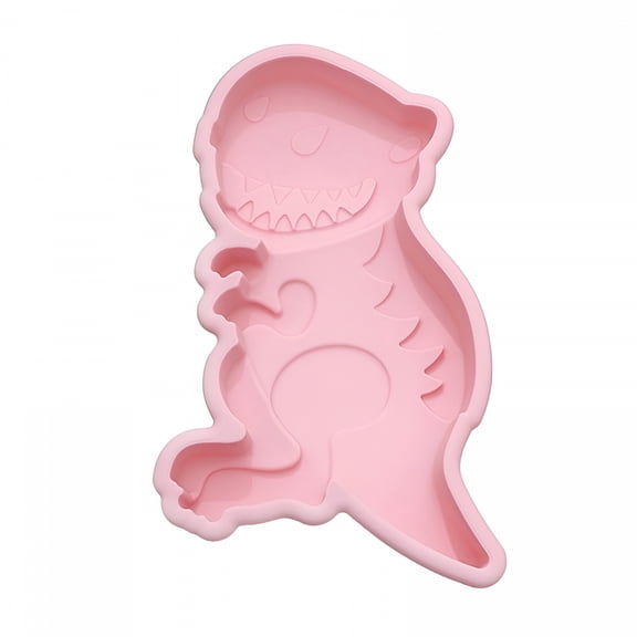 ACDANC 2026 New Silicone Cake Pan Dinosaur Shape Cake Pan 3D Birthday Cake Pan Silicone Cake Molds Nonstick Baking Tools Chocolate Silicone Pan Mould Cookie Cake Baking Cake Mould,Pink Baking Mold