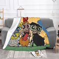 thumbnail image 2 of Manta de franela de Las Chicas Superpoderosas, suave, cálida y cómoda, para sofá, cama, oficina, cálidas mantas de felpa para todas las estaciones, manta de microfibra ultra suave, 2 of 8
