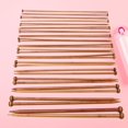thumbnail image 2 of LEEYNEERKnitting Needles Pointed Wooden Single Needle Set Long Metal Crochet Circular Round, 2 of 6