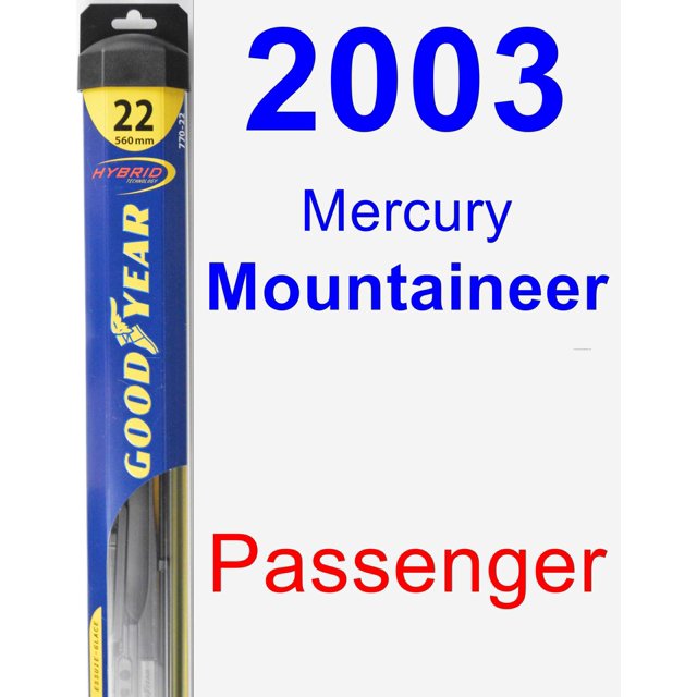 2003 Mercury Mountaineer Passenger Wiper Blade Hybrid