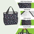 thumbnail image 4 of Garden Tool Bag,Pioneer Flower Floral Print Pattern Garden Tool Organizer,Garden Gifts,Waterproof Multi-Pocket Garden Tool Storage 11.8x5.5x11.4 Inch(Tools NOT Included), 4 of 6